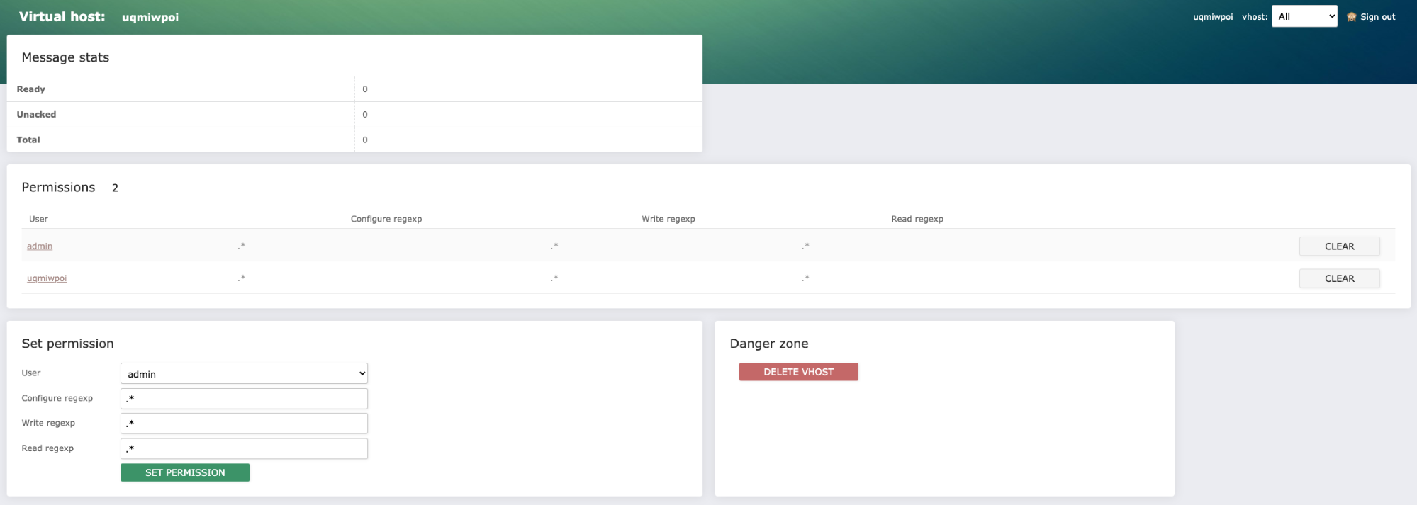virtual host details